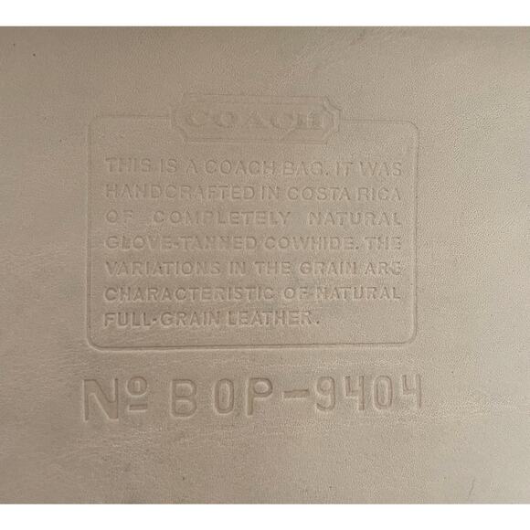 Very rare Coach ivory/butter Leather Hippie Slim asymmetrical shoulder bag #9404 - Picture 10 of 10